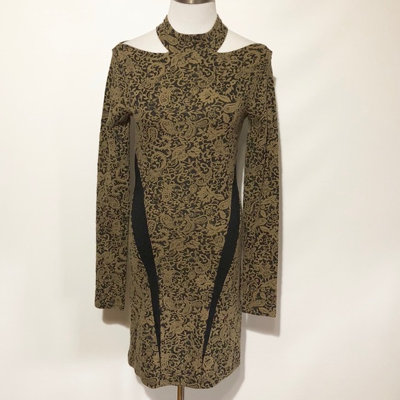 Free People Dresses & Skirts - Free People Paisley Floral Open Back Bodycon Dress